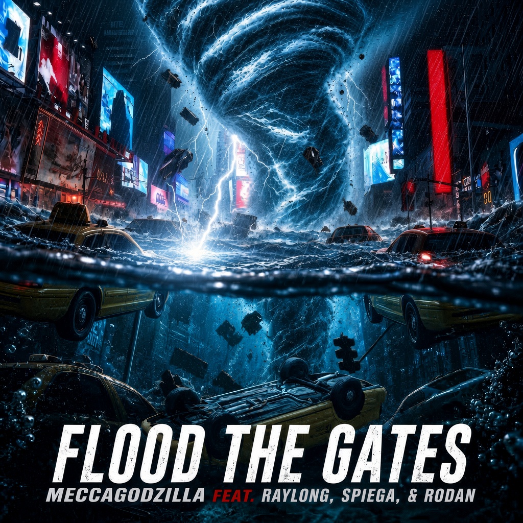 Flood The Gates by MeccaGodZilla featuring Raylong, Spiega and RODAN